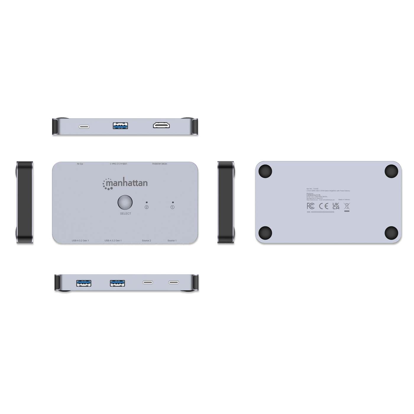 2-Port HDMI USB-C KVM Switch 4K@60Hz with Power Delivery Image 12