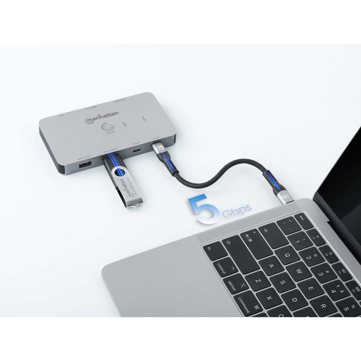 2-Port HDMI USB-C KVM Switch 4K@60Hz with Power Delivery Image 6