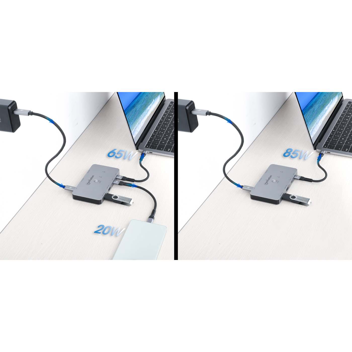 2-Port HDMI USB-C KVM Switch 4K@60Hz with Power Delivery Image 8