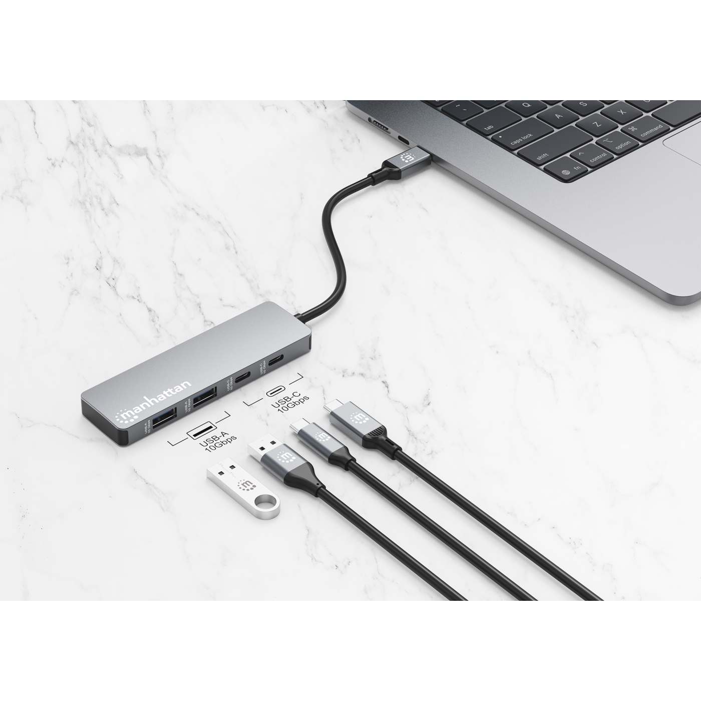 4-Port 10G USB-A / USB-C Combo Hub 2x2 Image 5