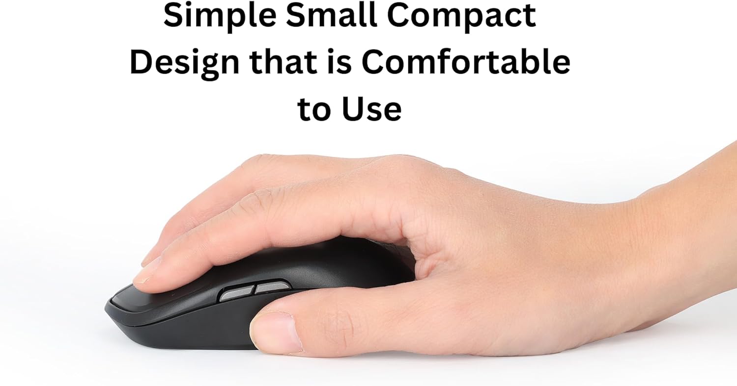 Compact Wireless Optical USB Mouse