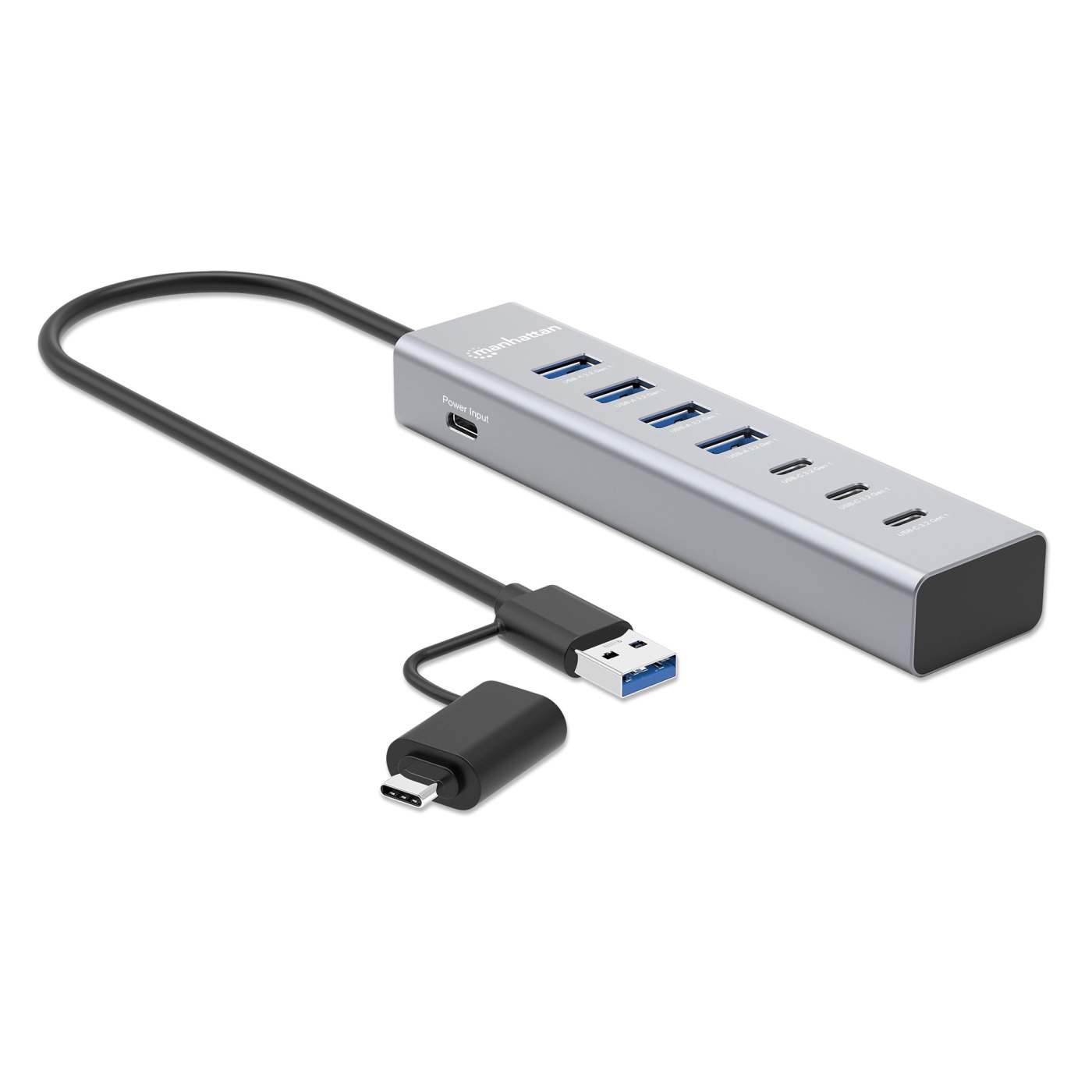 7-Port USB 3.0 Type-C / Type-A Combo Hub 3+4 Image 3