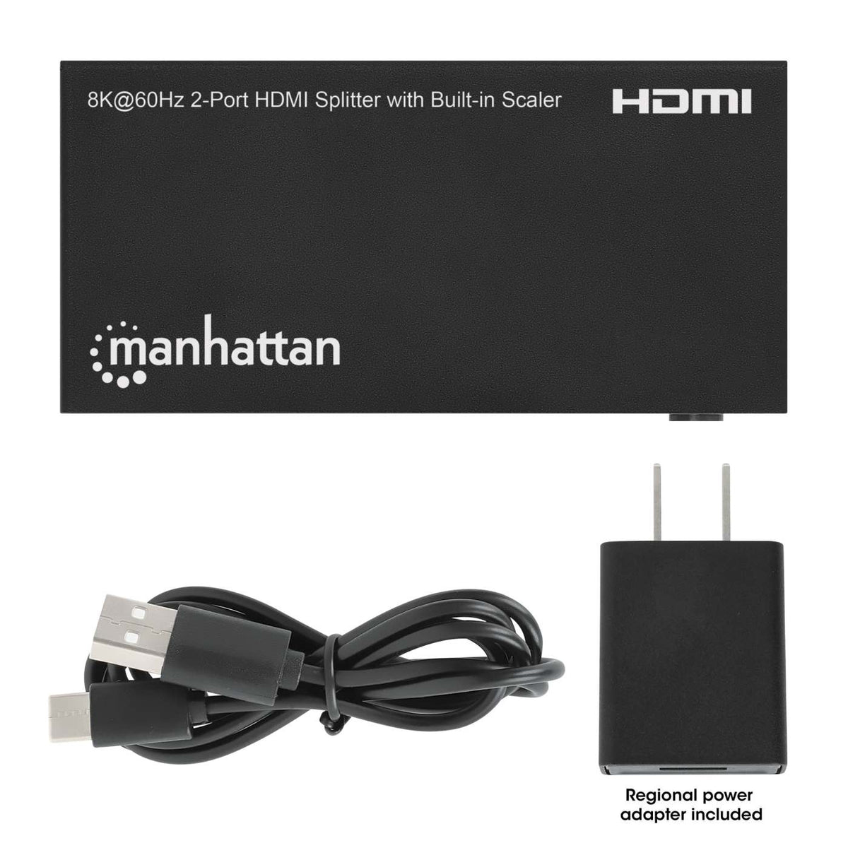 8K@60Hz 2-Port HDMI Splitter with Built-in Scaler Image 8