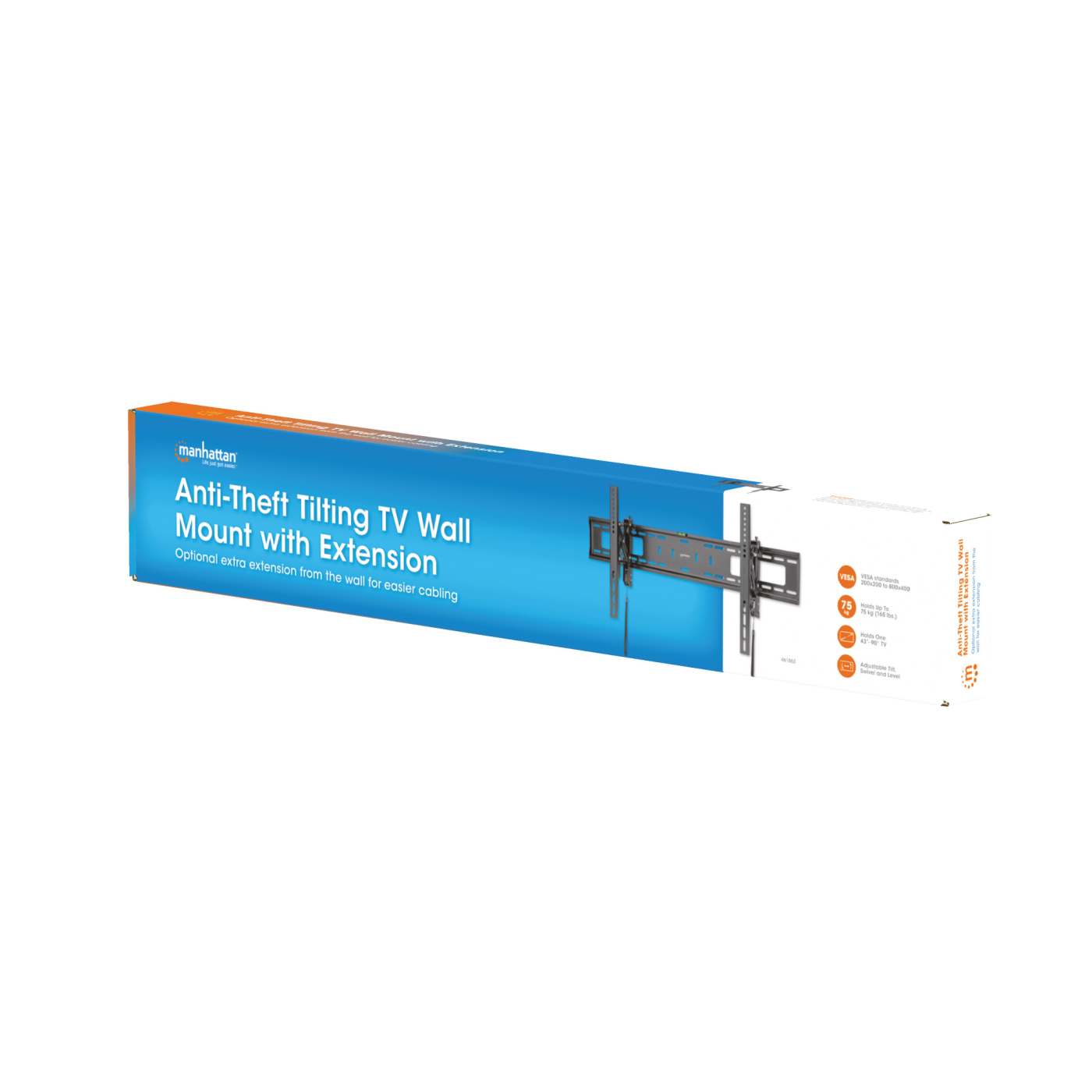 Anti-Theft Tilting TV Wall Mount with Extension Packaging Image 2