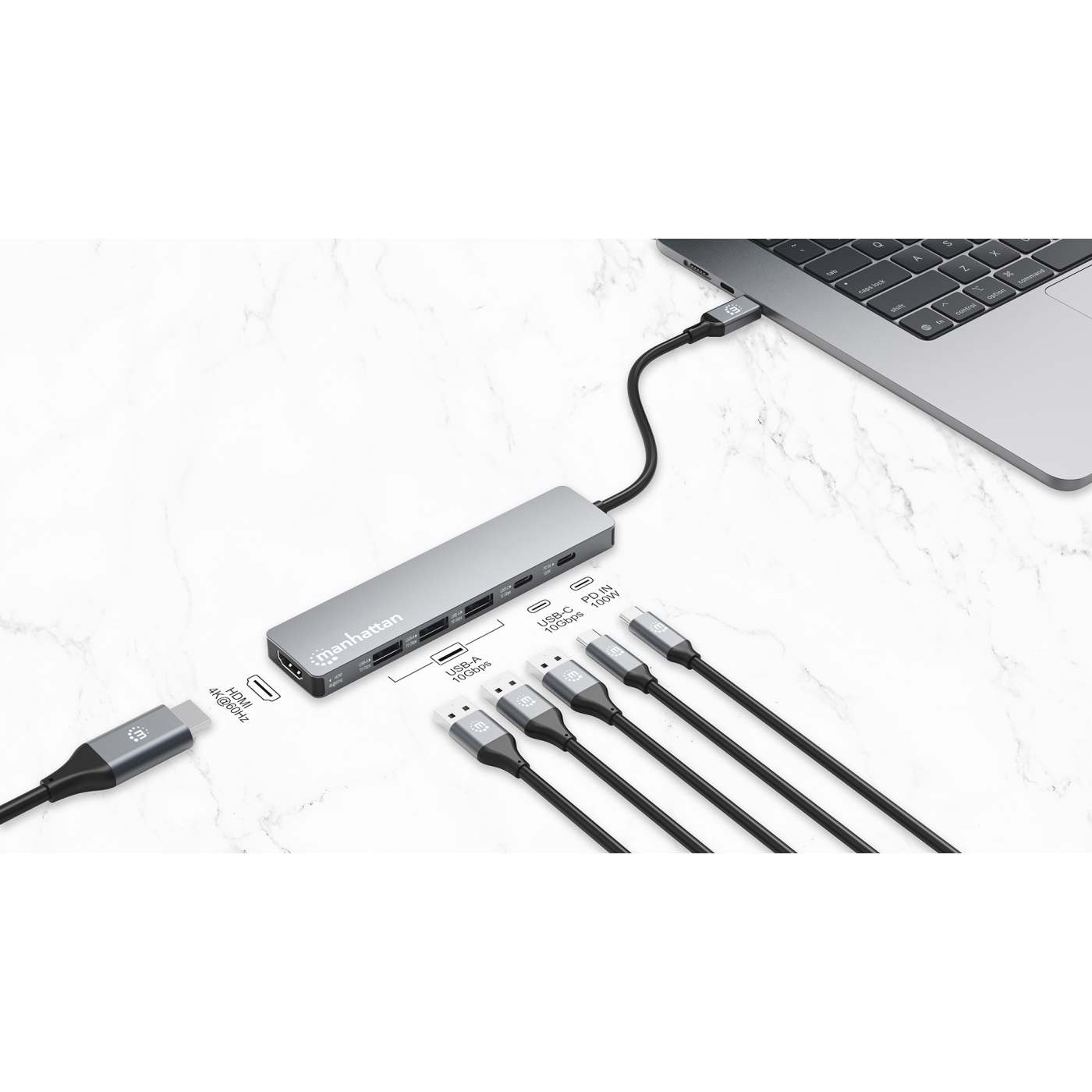 USB-C PD 6-in-1 HDMI 4K Docking Station / Multiport Hub Image 5