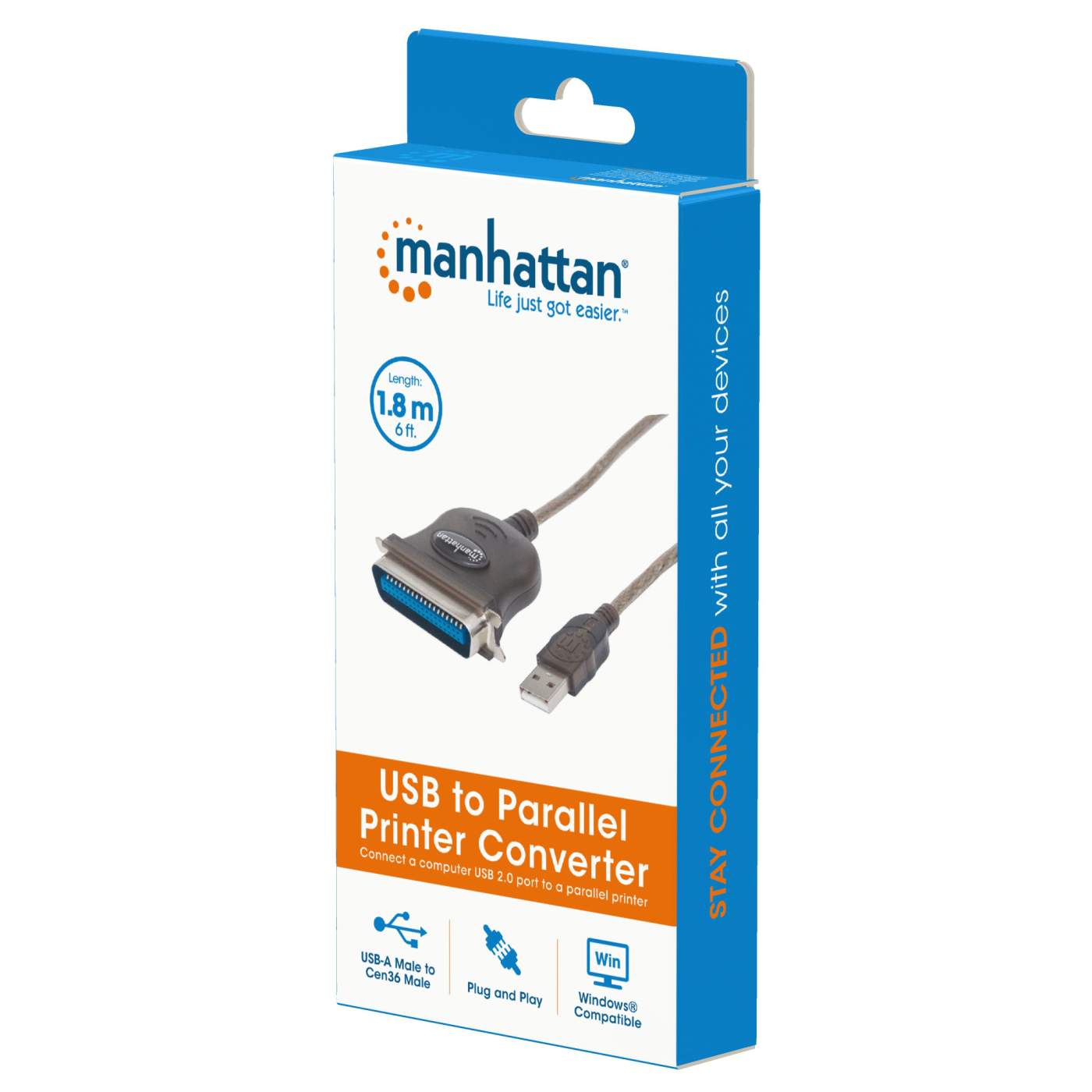 Full-Speed USB to Cen36 Parallel Printer Converter Packaging Image 2
