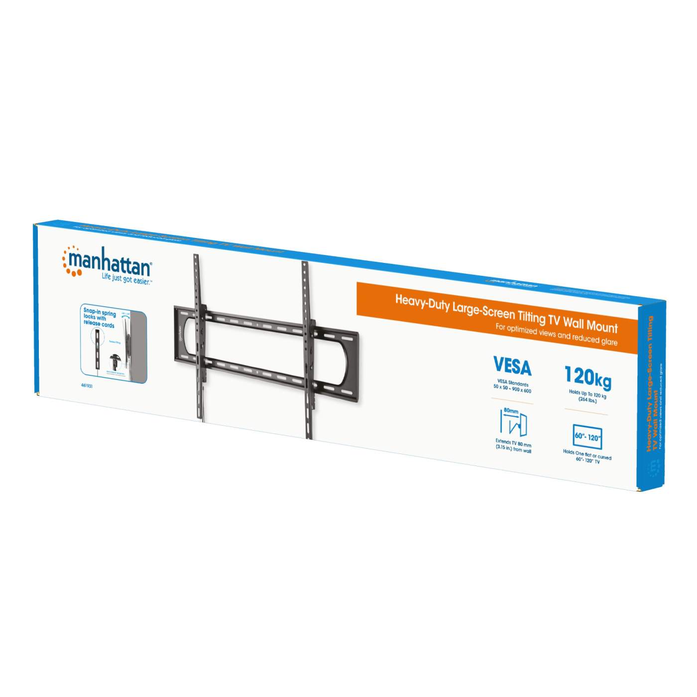 Heavy-Duty Large-Screen Tilting TV Wall Mount Packaging Image 2