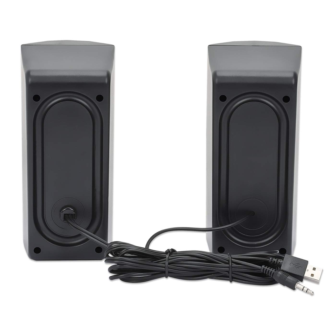 RGB LED Desktop Stereo Computer Speakers Image 5