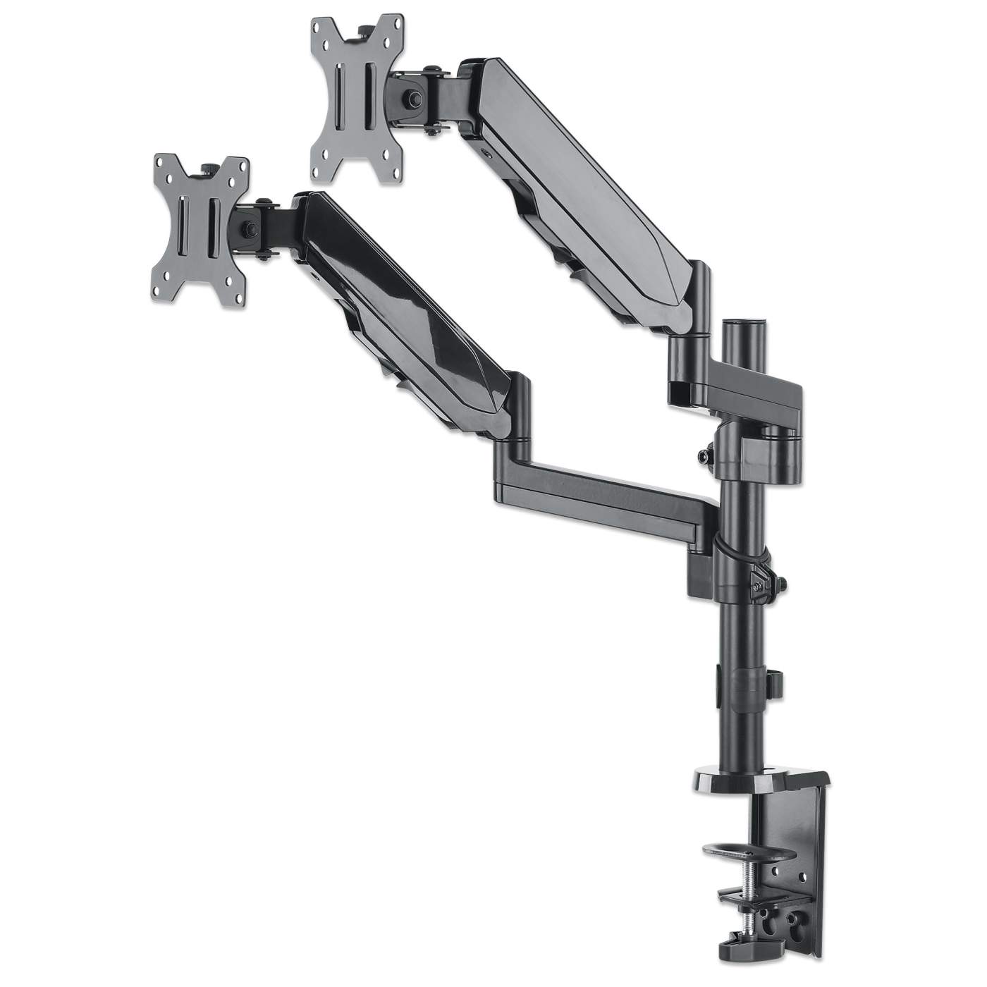 Universal Gas Spring Dual Monitor Mount Image 5