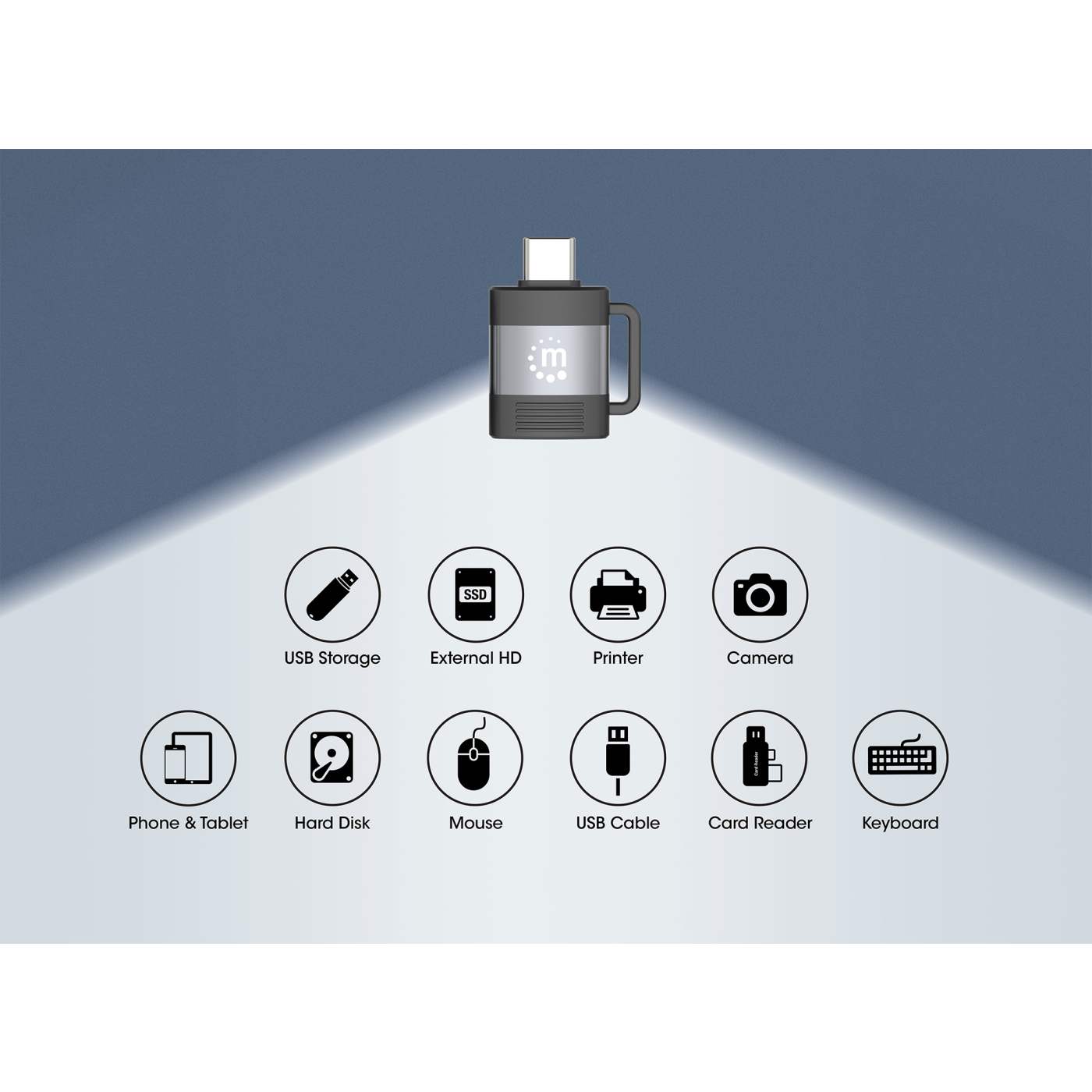 2-Piece Set: USB-C to USB-A & USB-A to USB-C Adapters Image 10