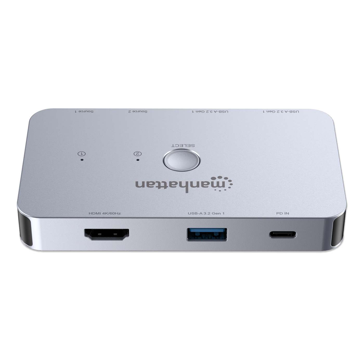 2-Port HDMI USB-C KVM Switch 4K@60Hz w/ Dual Power Delivery
