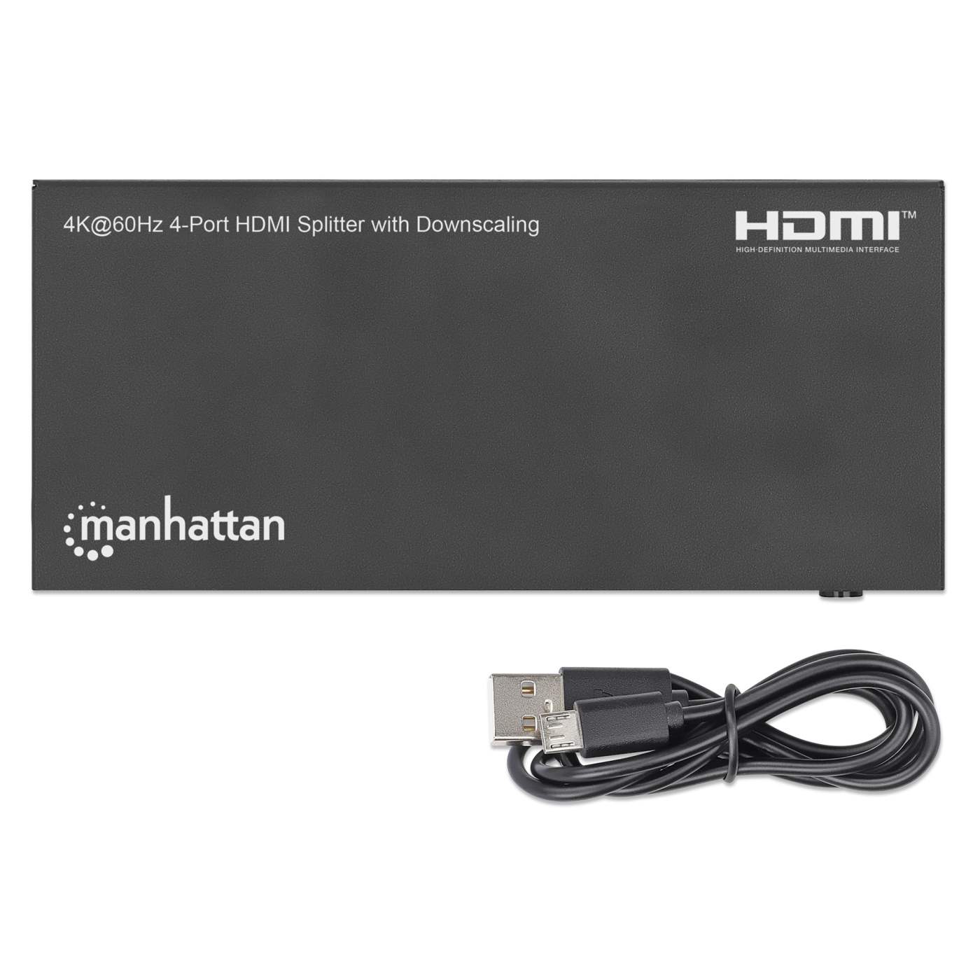 4K@60Hz 4-Port HDMI Splitter w/ Downscaling 208369 4K@60Hz 4-Port HDMI Splitter w/ Downscaling 208369