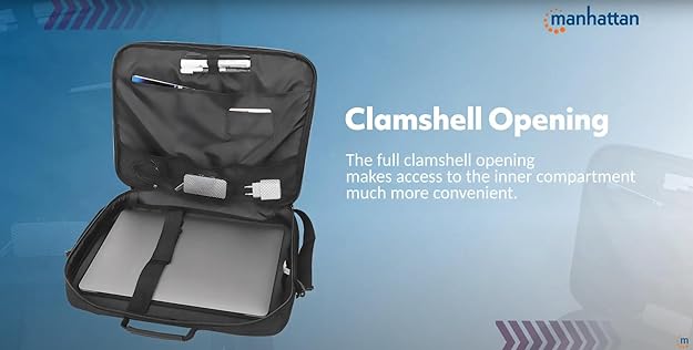 backpack with laptop pouch Cambridge Clamshell Laptop Bag 15.6"