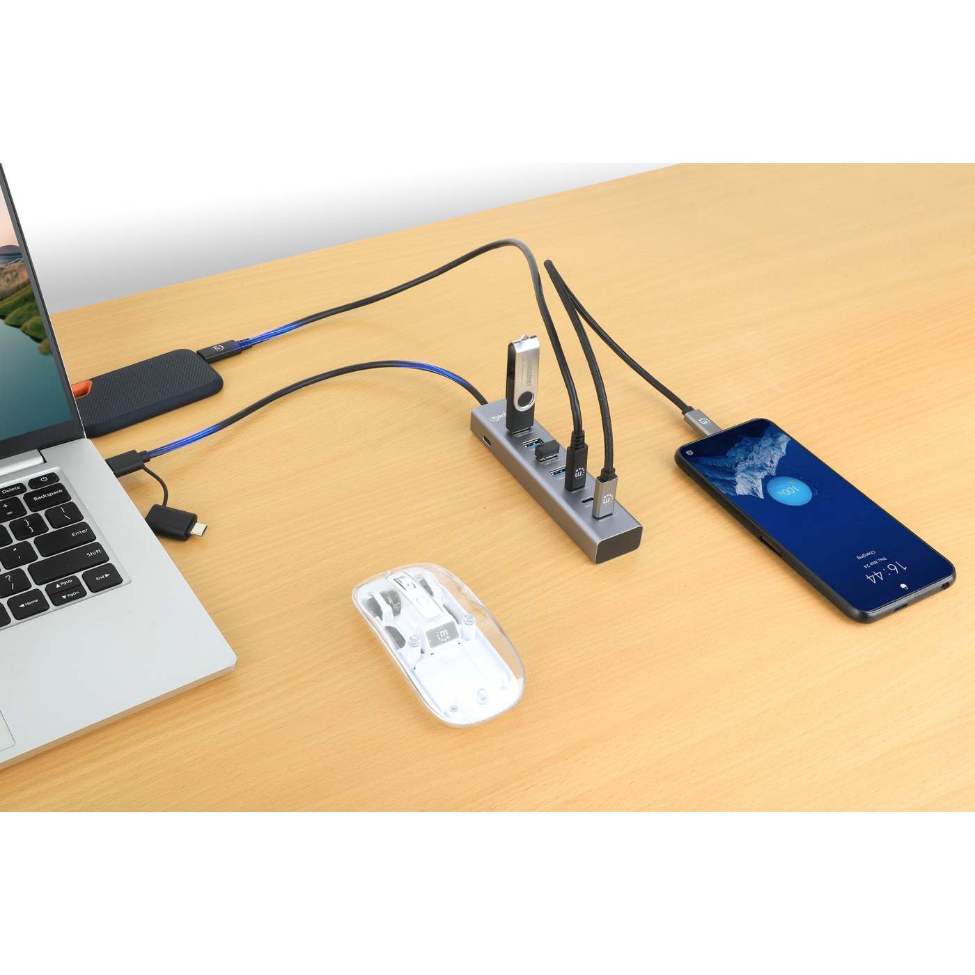 7-Port USB 3.0 Type-C / Type-A Combo Hub 3+4 181136