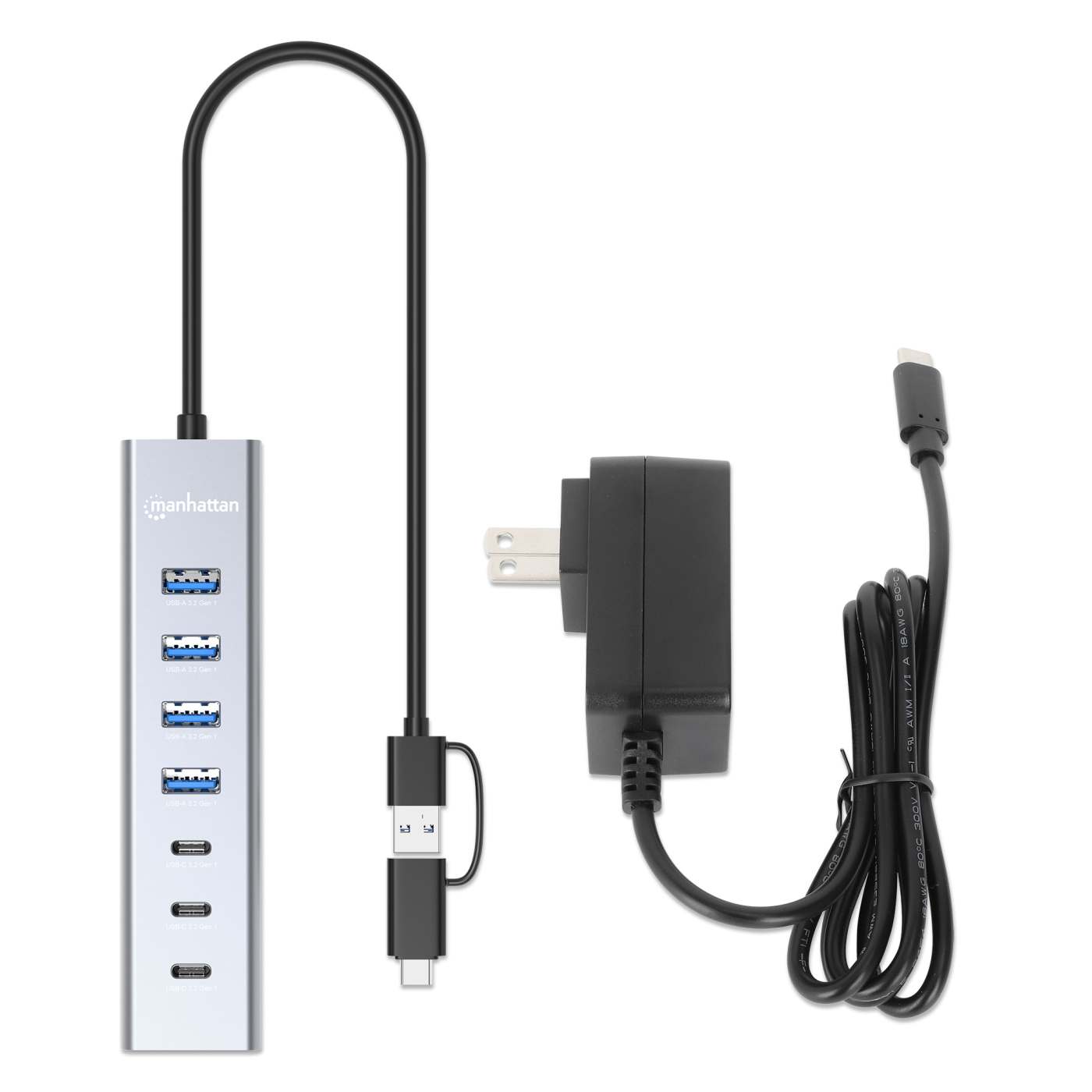 7-Port USB 3.0 Type-C / Type-A Combo Hub 3+4 181136