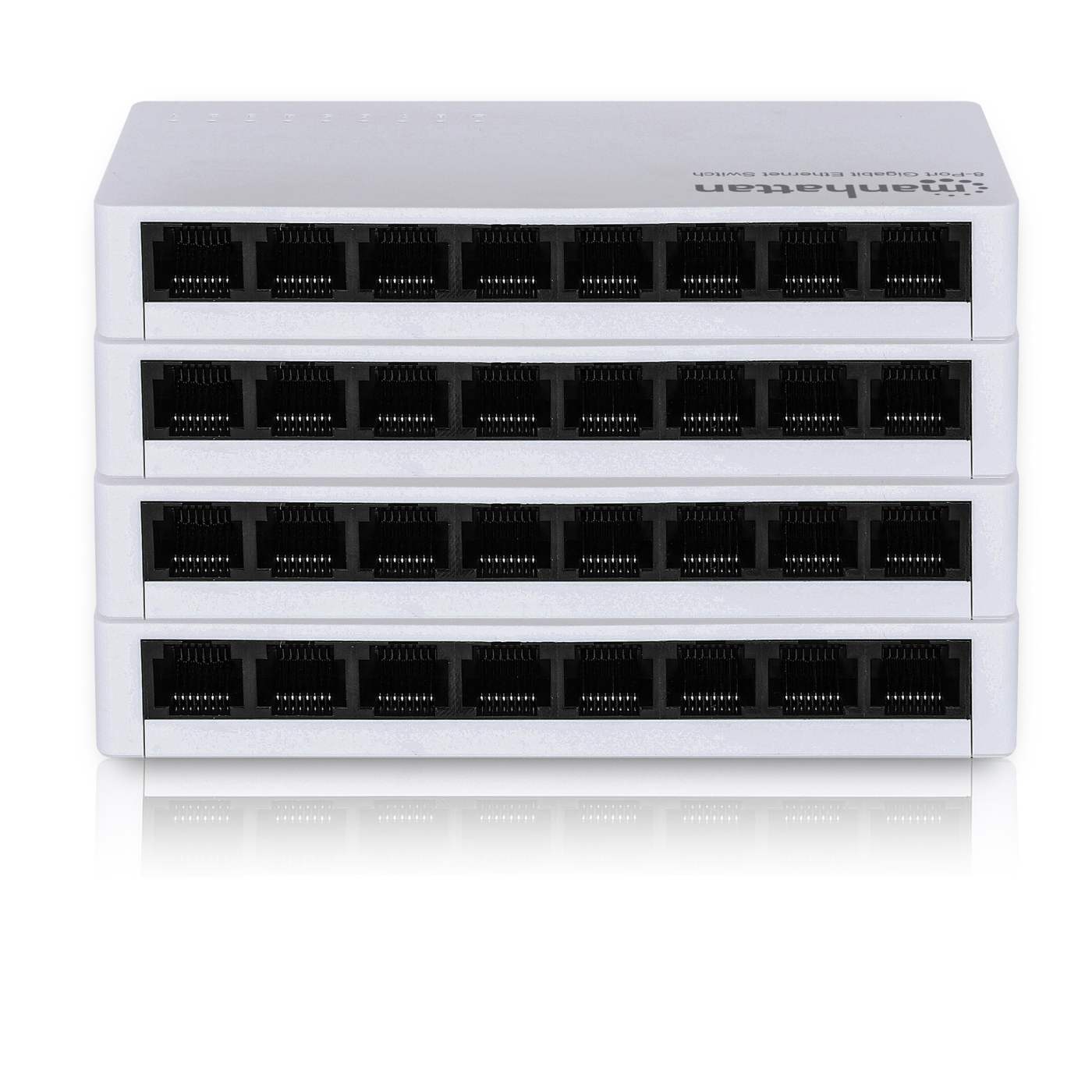 8-Port Gigabit Ethernet Desktop & Wall Mount Network Switch | 6-Pack | Plug & Play | Fanless  Image 1