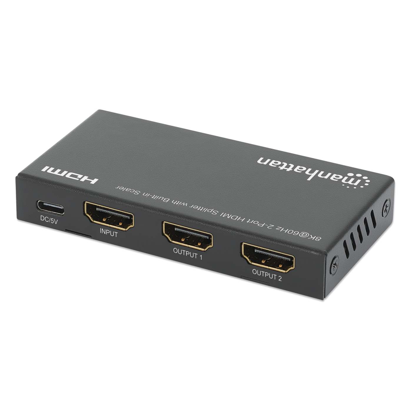 8K@60Hz 2-Port HDMI Splitter w/ Built-in Scaler 208468