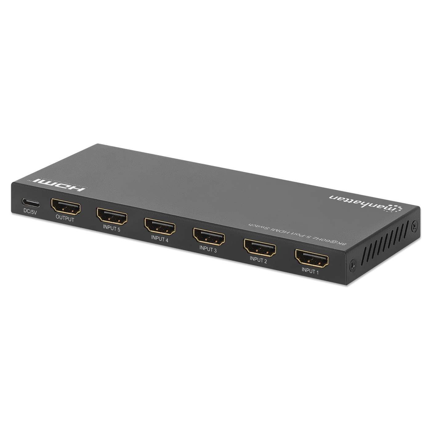 Manhattan 8K@60Hz 5-Port HDMI Switch (208482)