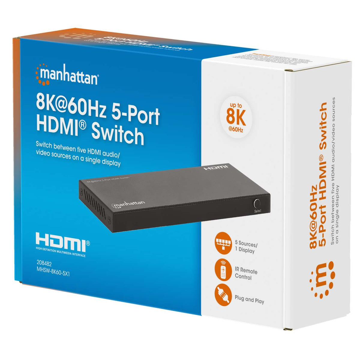 8K@60Hz 5-Port HDMI Switch Packaging Image 2