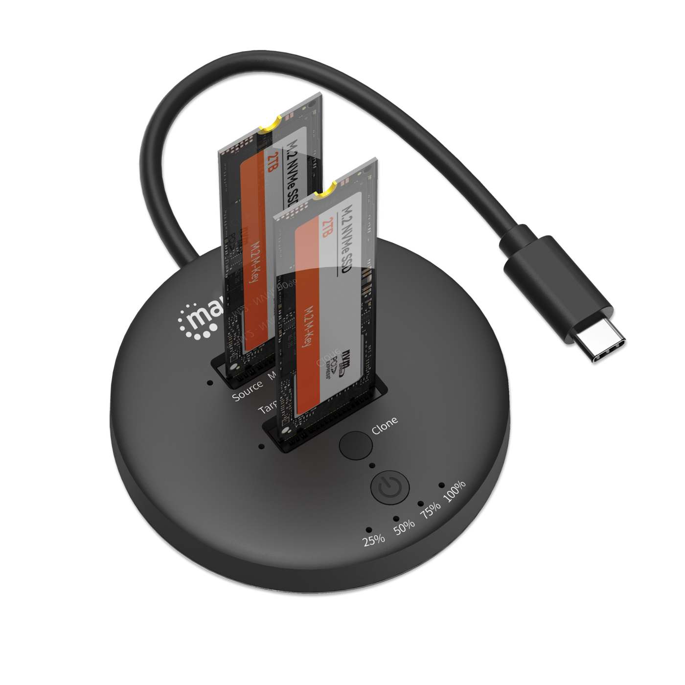 Dual-Bay M.2 NVMe SSD Clone Station Image 9