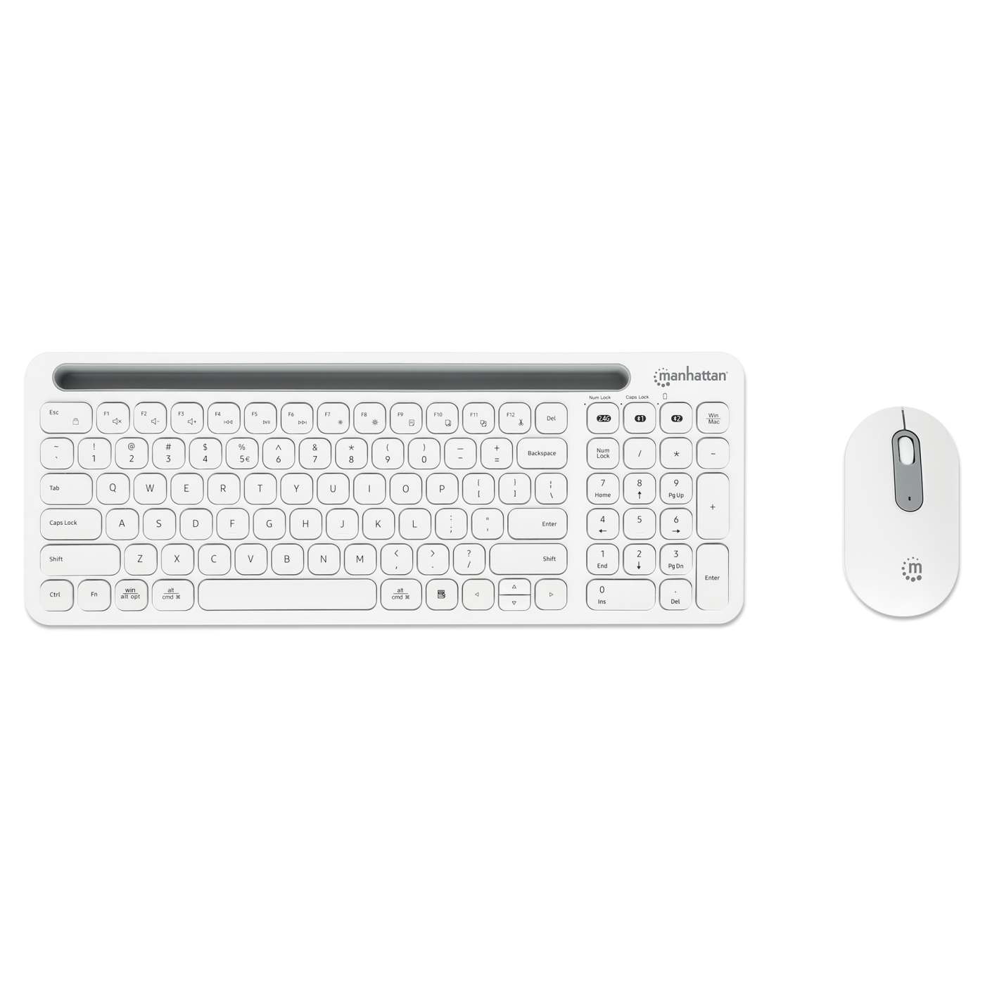 Dual-Mode Multipoint Wireless Keyboard and Mouse Combo Set Image 7