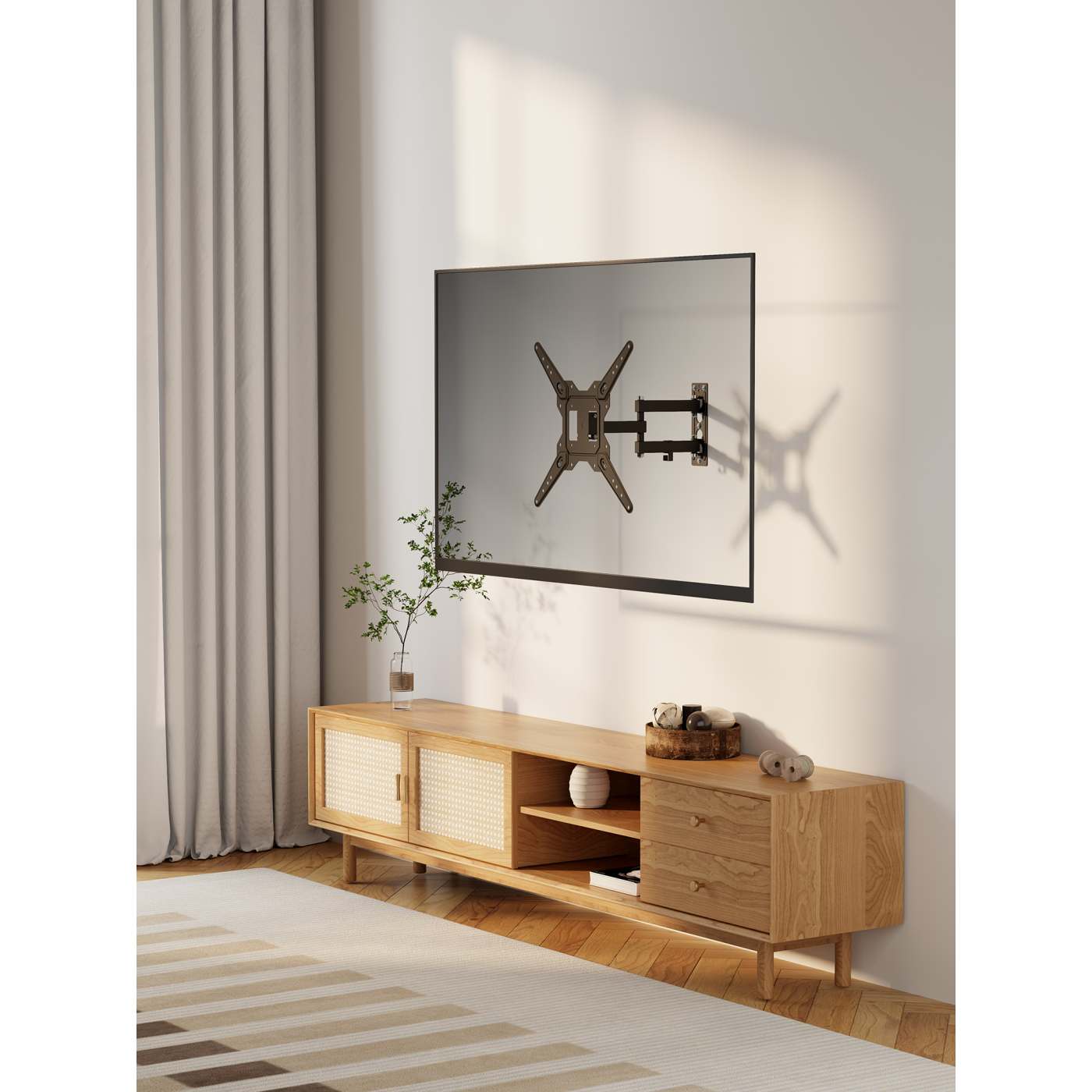 Full Motion TV Wall Mount w/ Articulating Arm, for 23