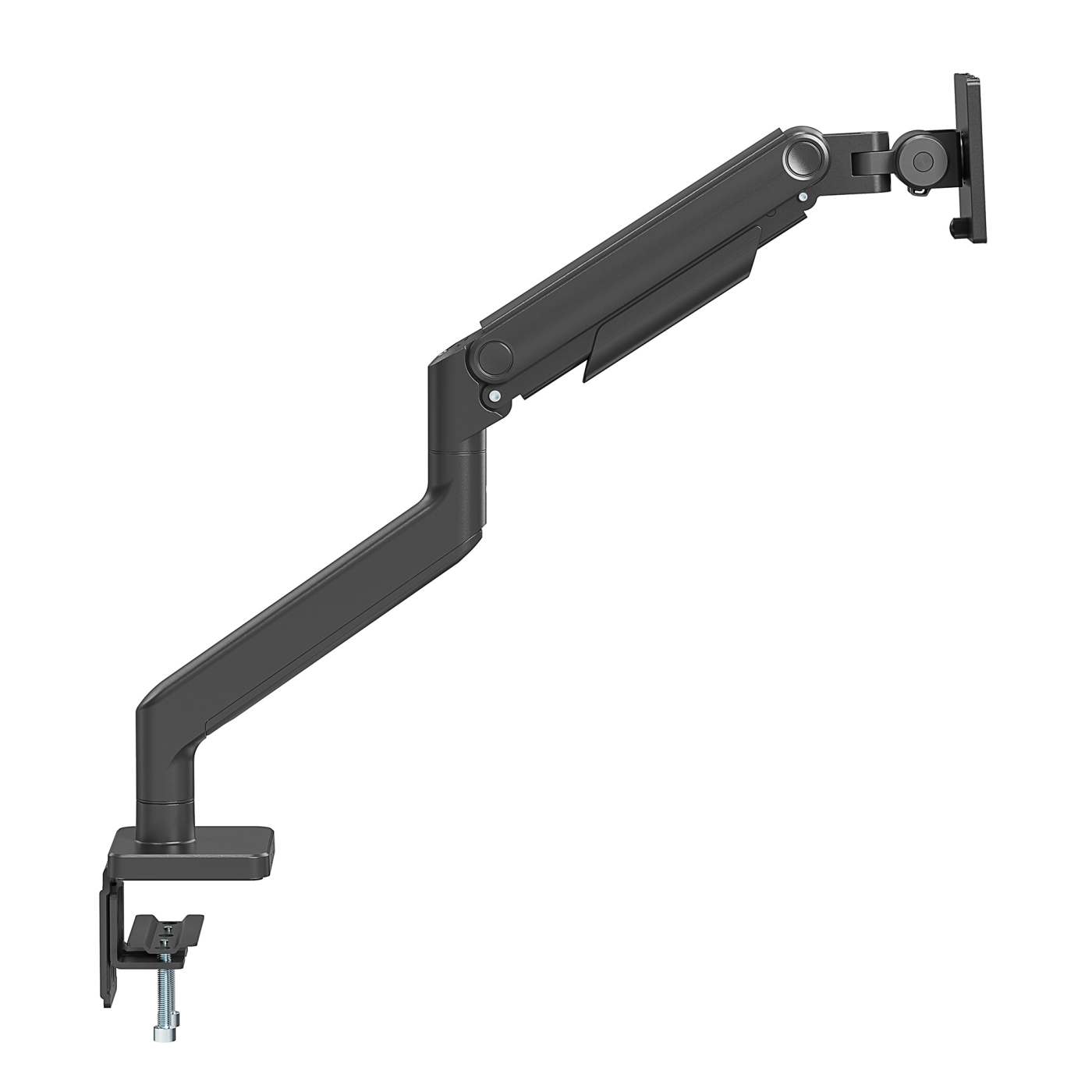 Heavy-Duty Aluminum Mechanical Spring Single Monitor Desk Mount Image 13