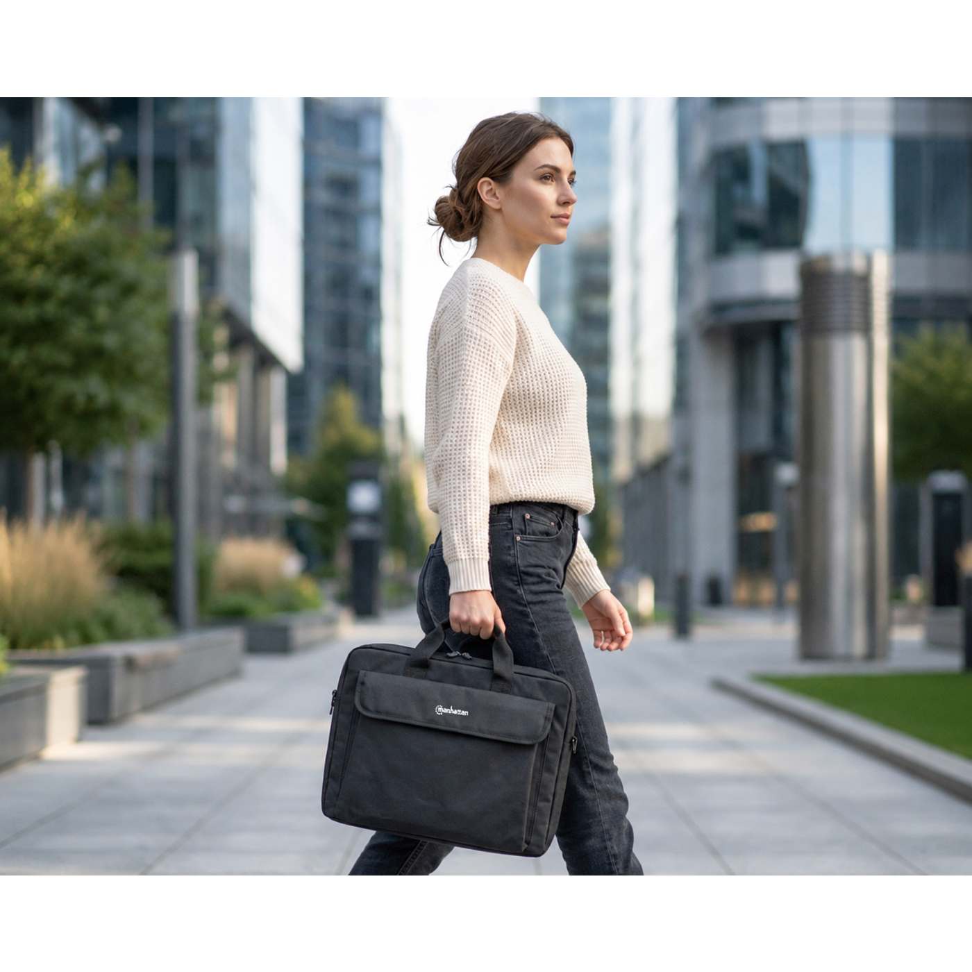 バッグ AQ7kP9 Manhattan London Laptop Briefcase 15.6