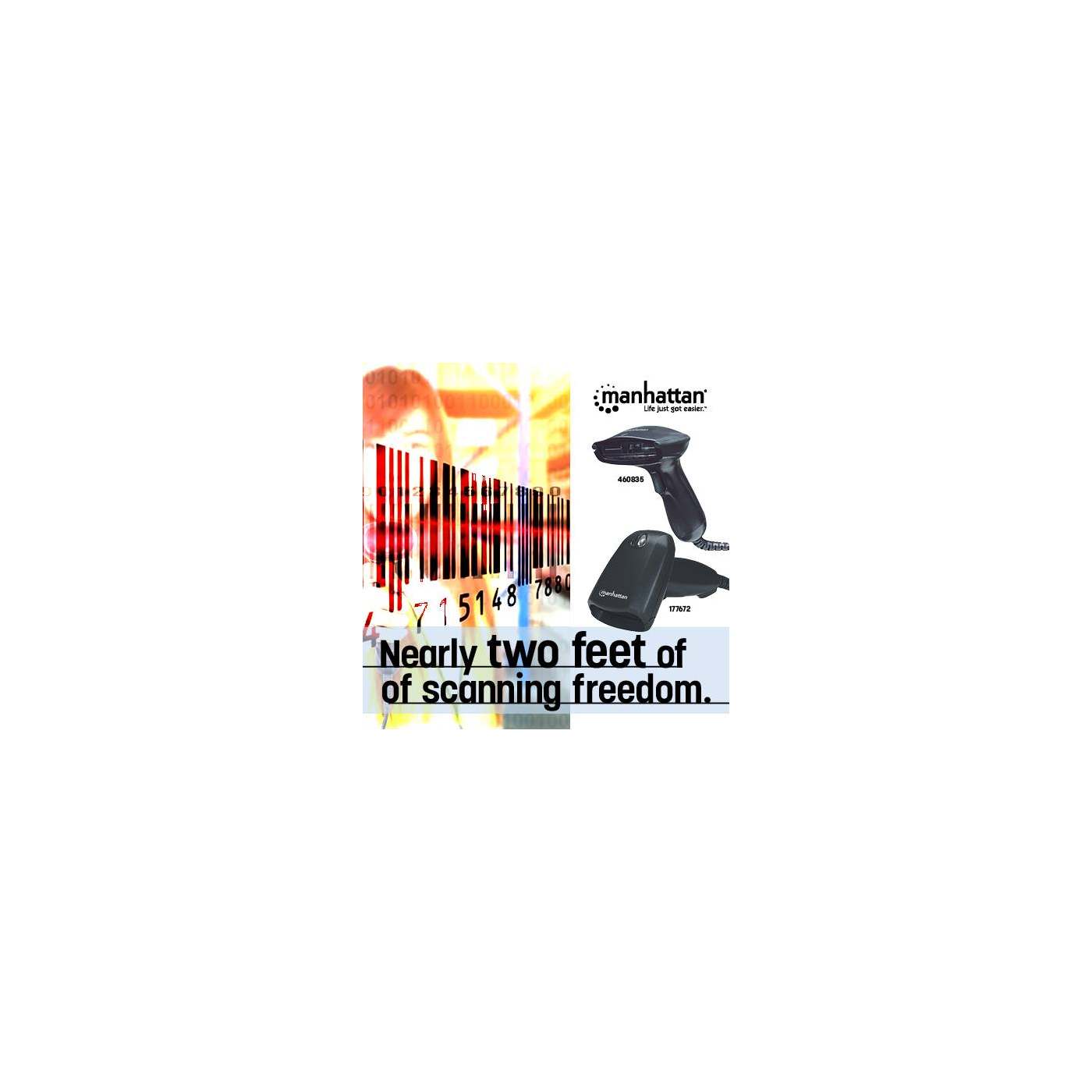 Manhattan Long Range CCD Barcode Scanner (177672)