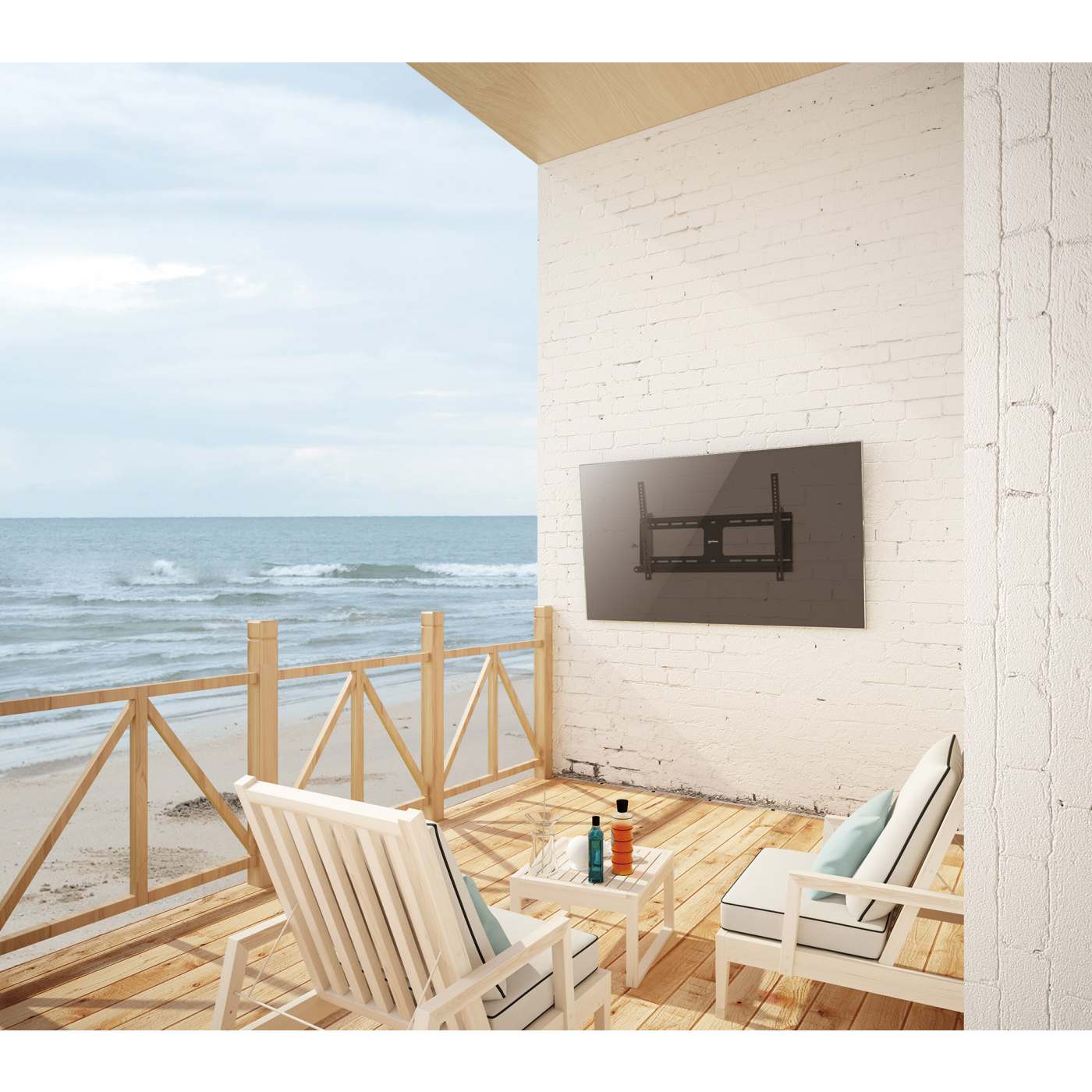 Outdoor Anti-Theft Tilting TV Wall Mount, for 37" to 86" Displays Image 2