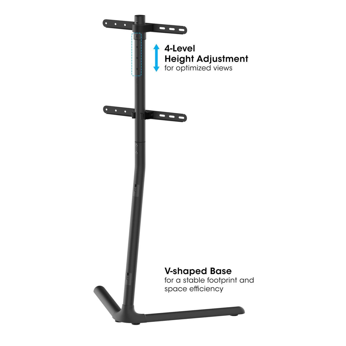 Portable Height-Adjustable Swivel TV St& 462631