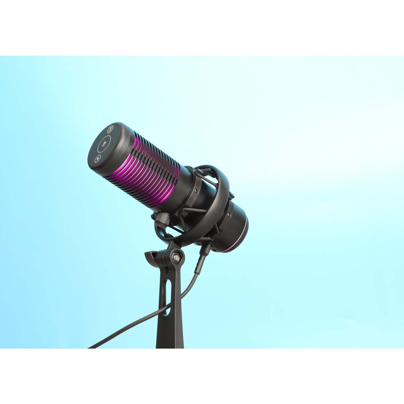 RGB LED USB Condenser Microphone with Noise Rejection Image 4