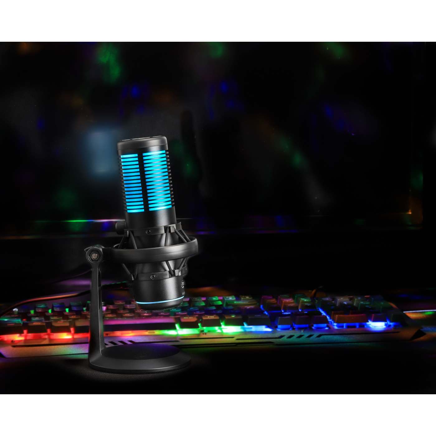 RGB LED USB Condenser Microphone with Noise Rejection Image 5