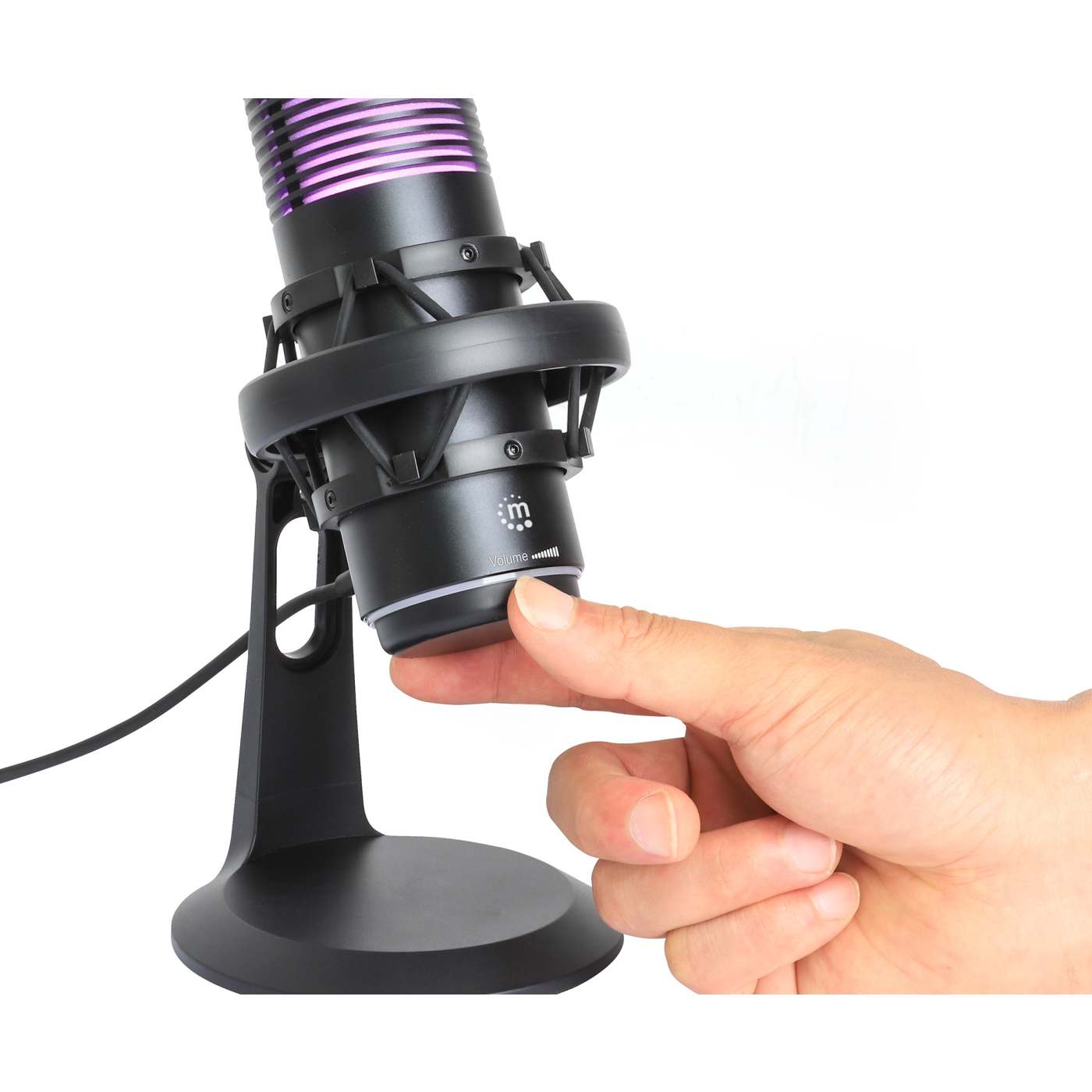 RGB LED USB Condenser Microphone with Noise Rejection Image 8