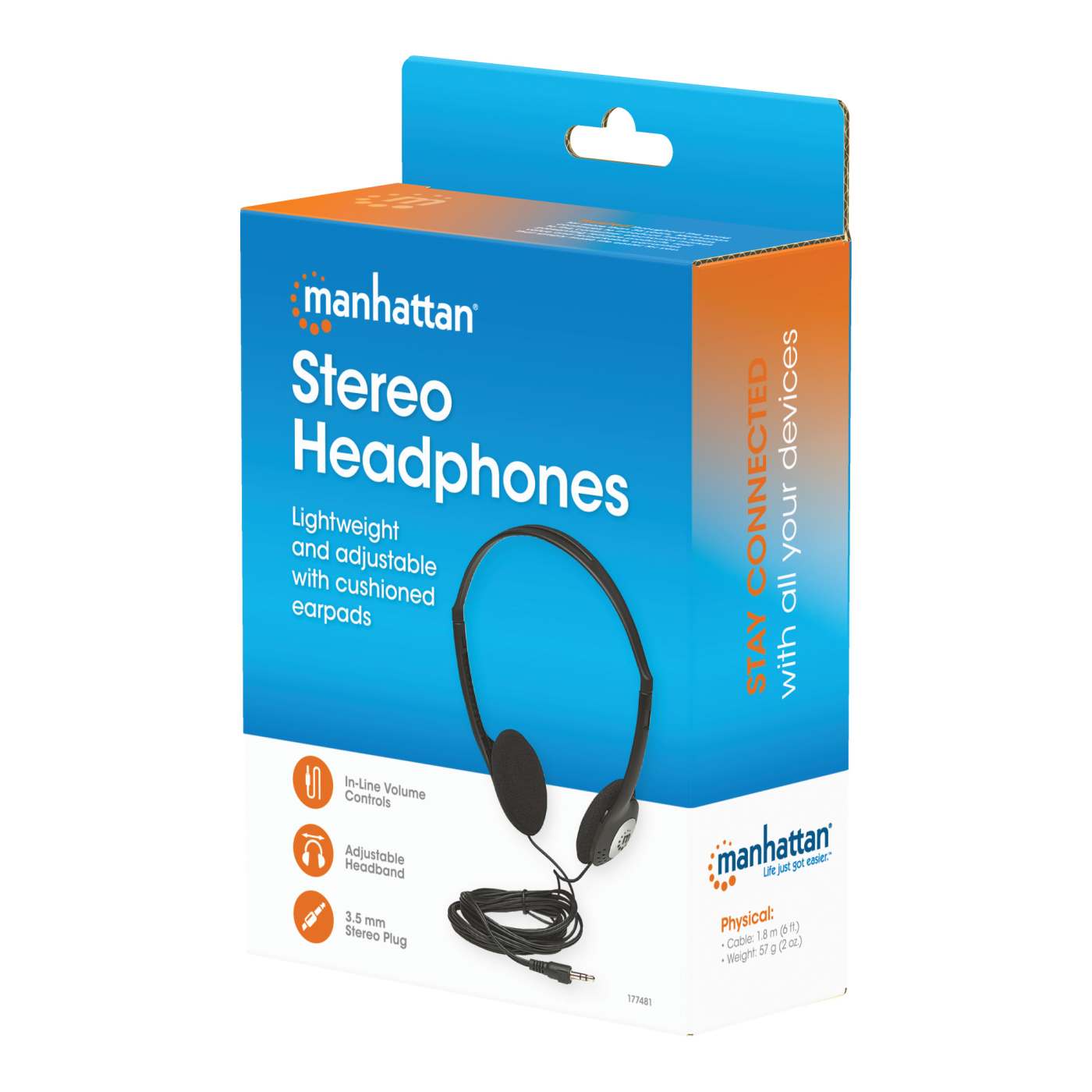 Manhattan Stereo Headphones (177481) | Manhattan