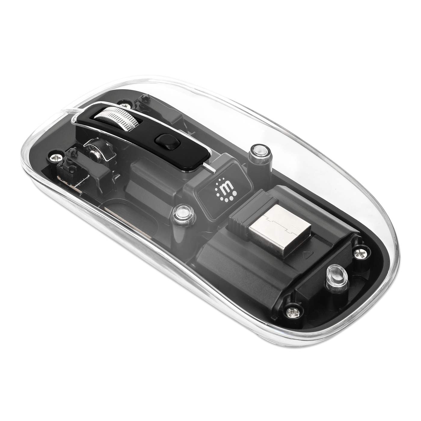 Transparent Rechargeable Wireless USB Mouse Image 5