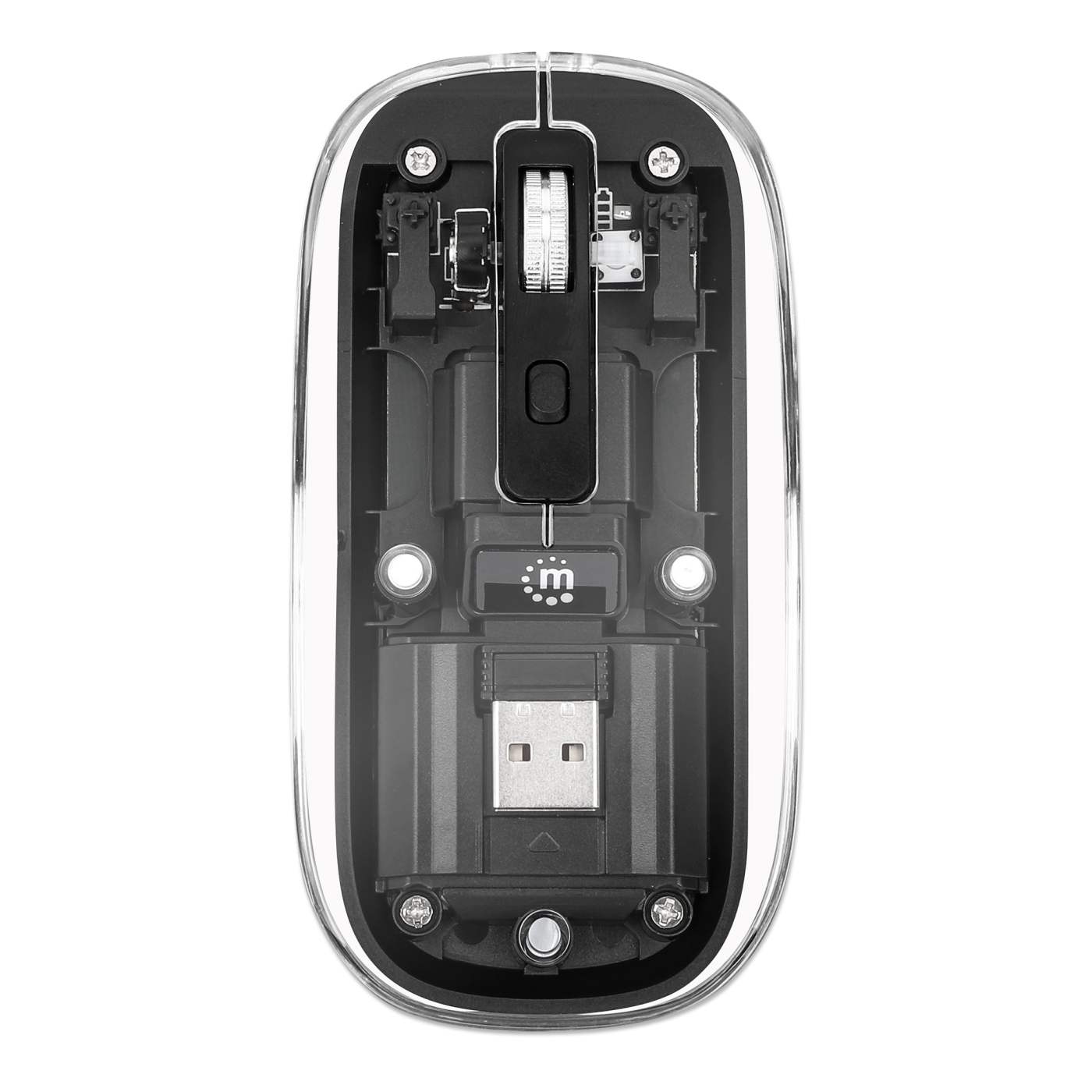 Transparent Rechargeable Wireless USB Mouse Image 8