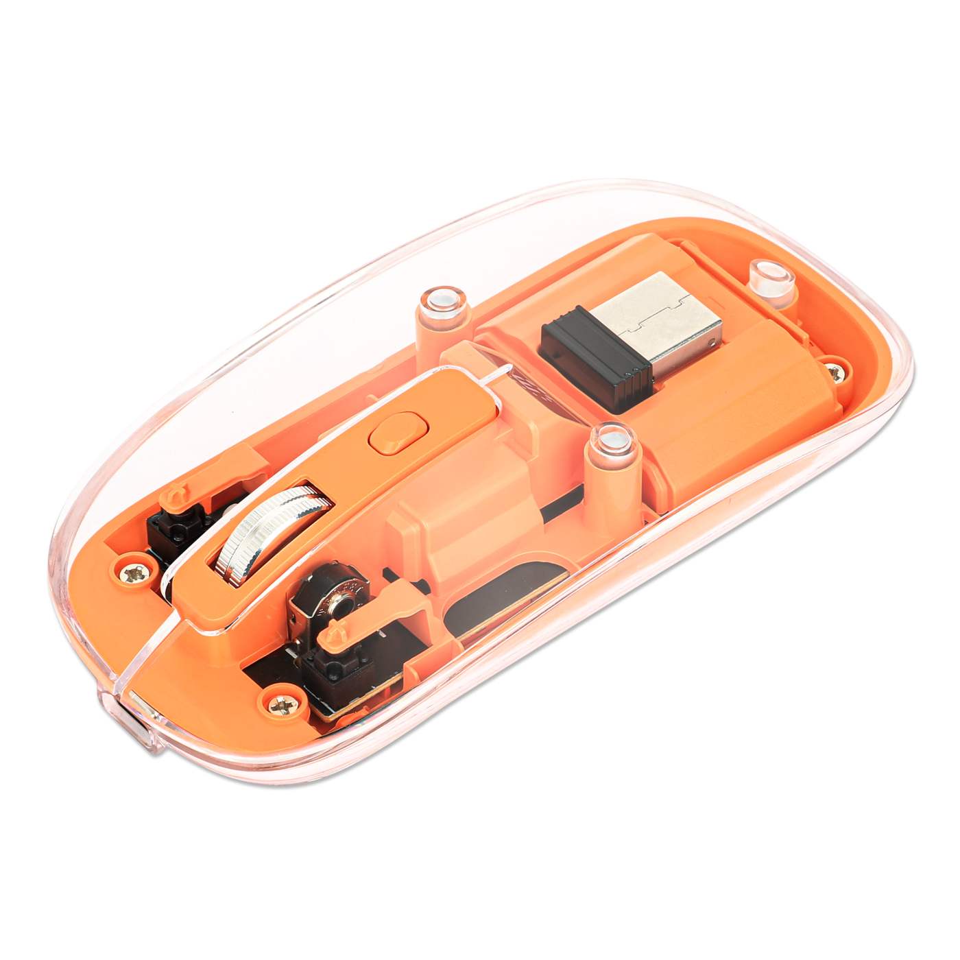 Transparent Rechargeable Wireless USB Mouse Image 1