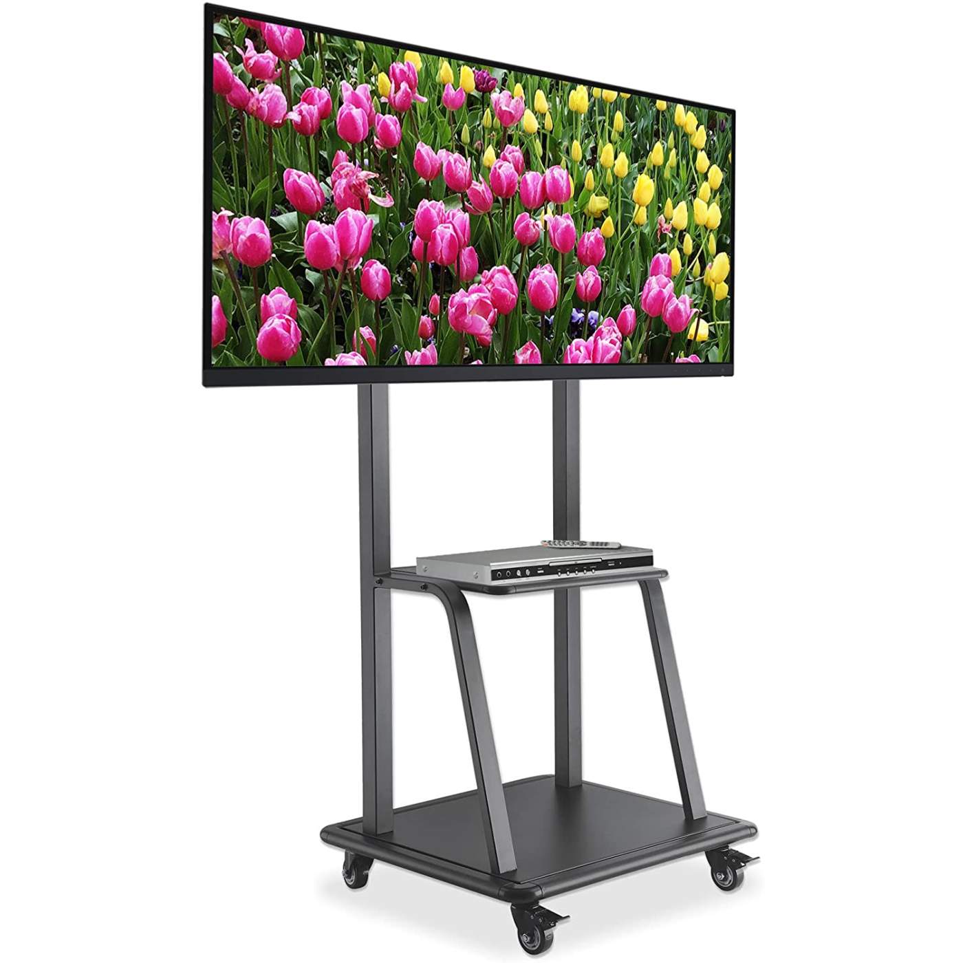 Ultra Heavy-Duty Height-Adjustable TV Cart Image 6