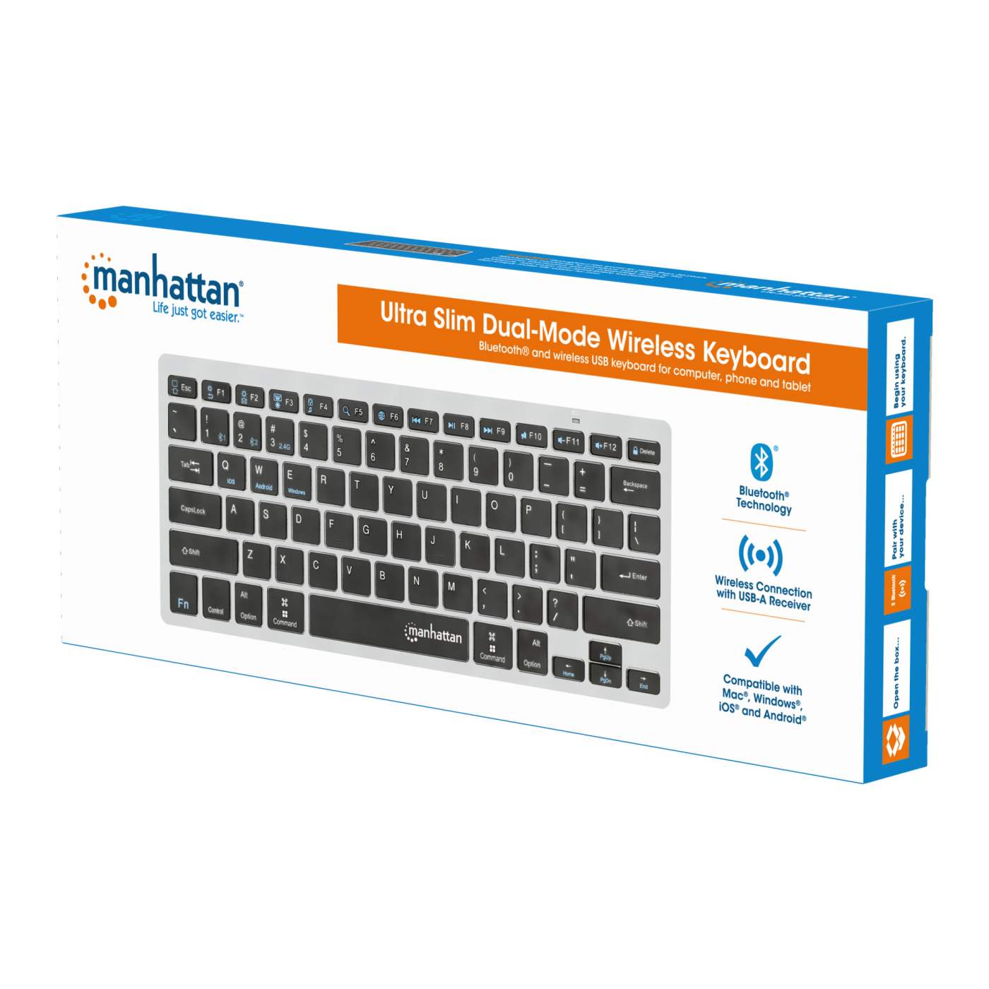 Ultra Slim Dual-Mode Wireless Keyboard Packaging Image 2