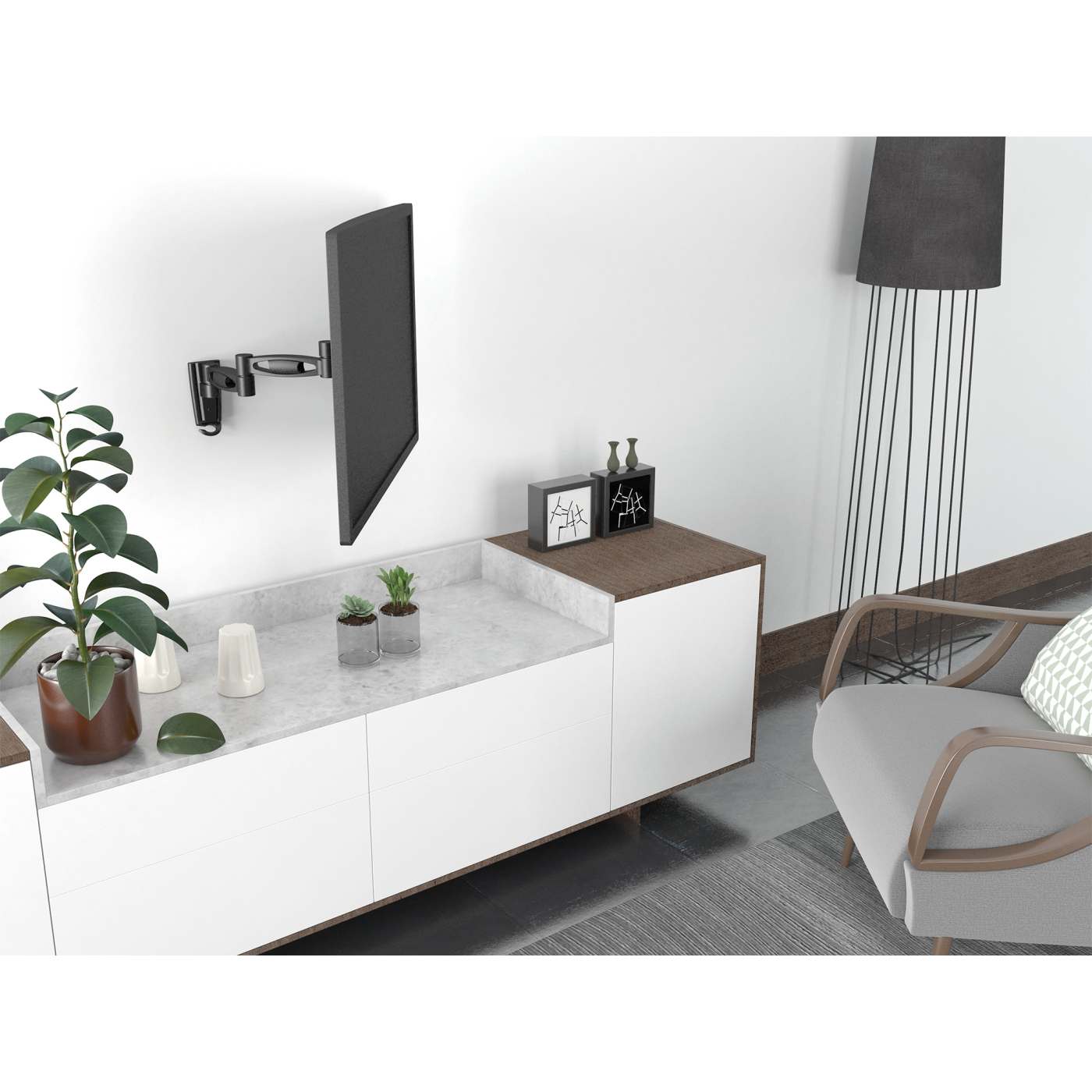 Articulating TV Wall Mount, for 23