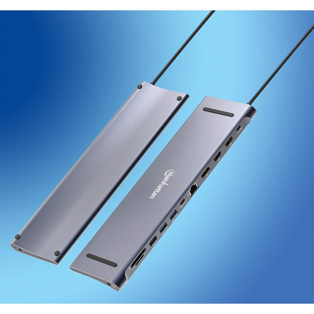 USB-C PD 12-in-1 Triple Monitor 4K Docking Station / Multiport Hub