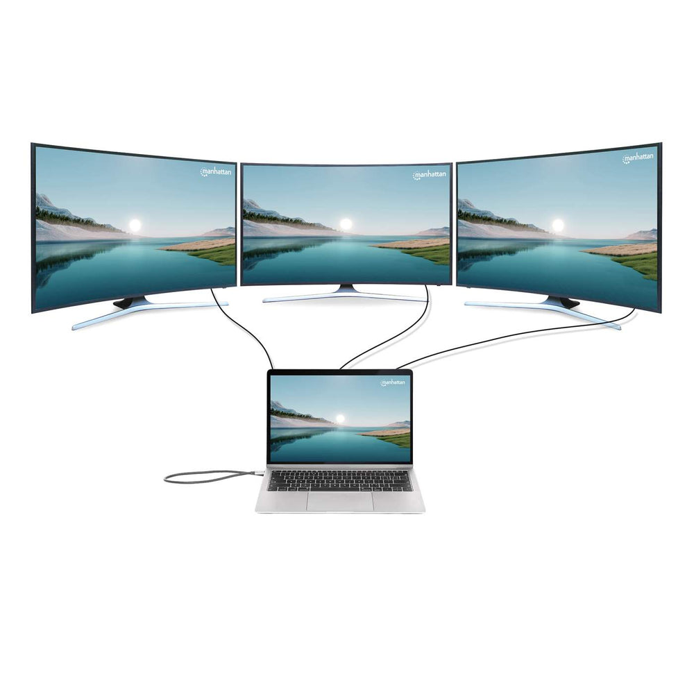 USB-C PD 12-in-1 Triple Monitor 4K Docking Station / Multiport Hub