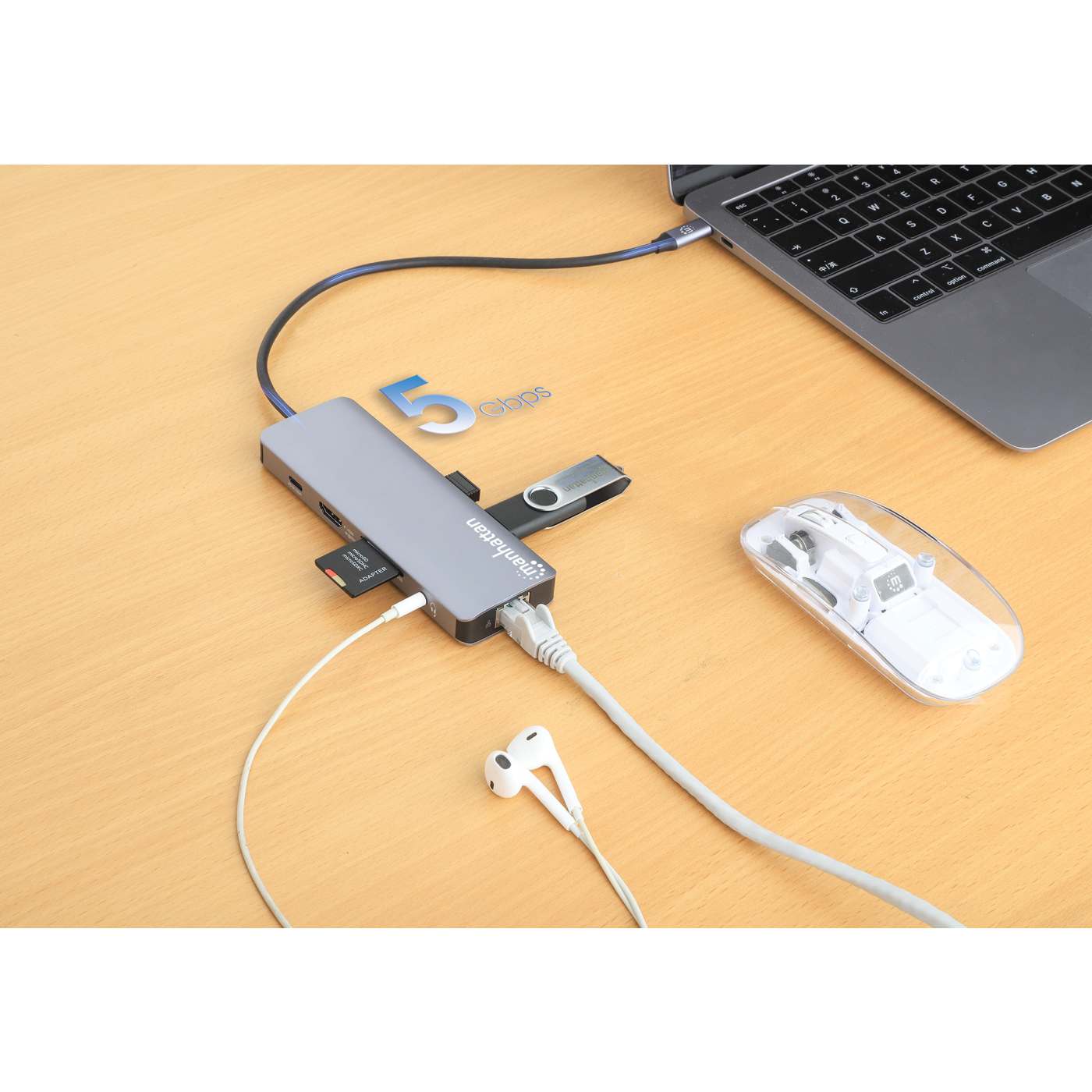 USB-C PD 9-in-1 HDMI 4K Docking Station / Multiport Hub