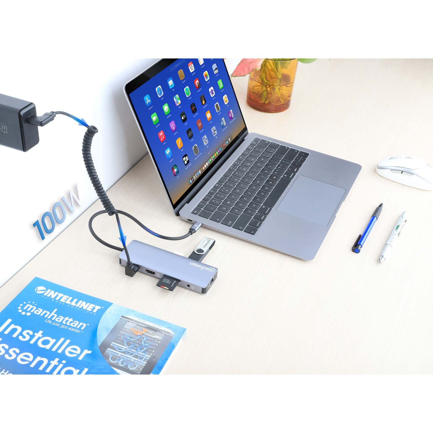 USB-C PD 9-in-1 HDMI 4K Docking Station / Multiport Hub
