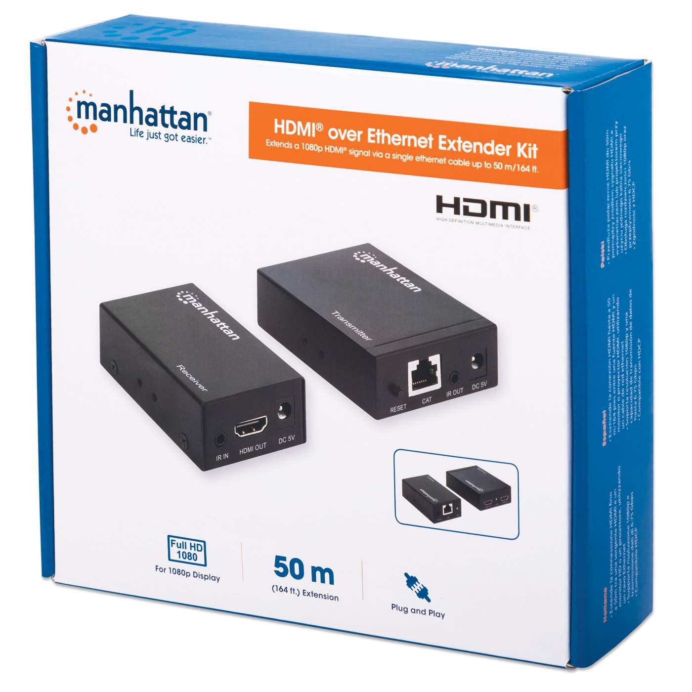 Manhattan Extensor de HDMI por Cat5e/Cat6 (207386)