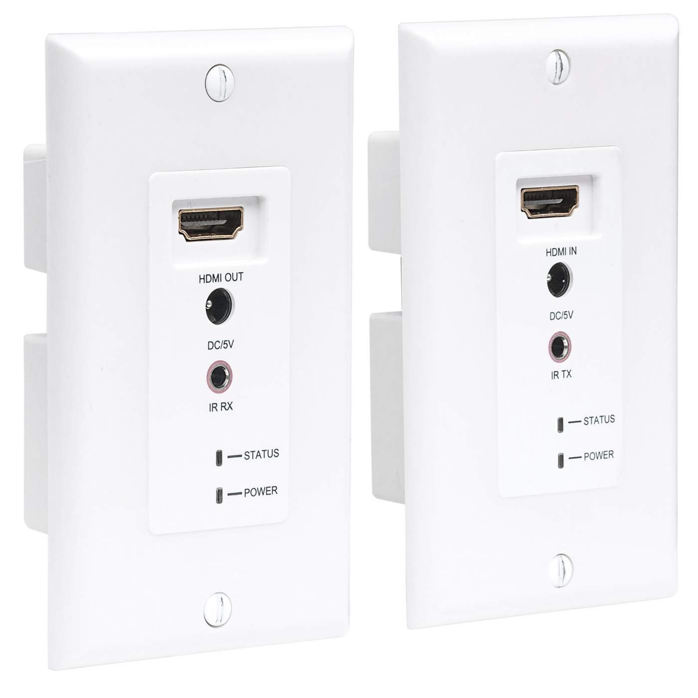 1080p HDMI over Ethernet Extender Wallplate Kit Image 3