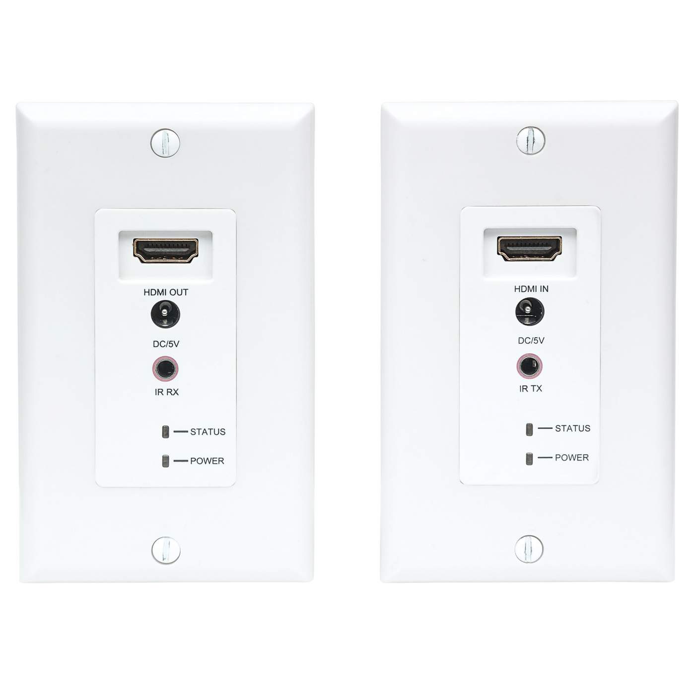 1080p HDMI over Ethernet Extender Wallplate Kit Image 4