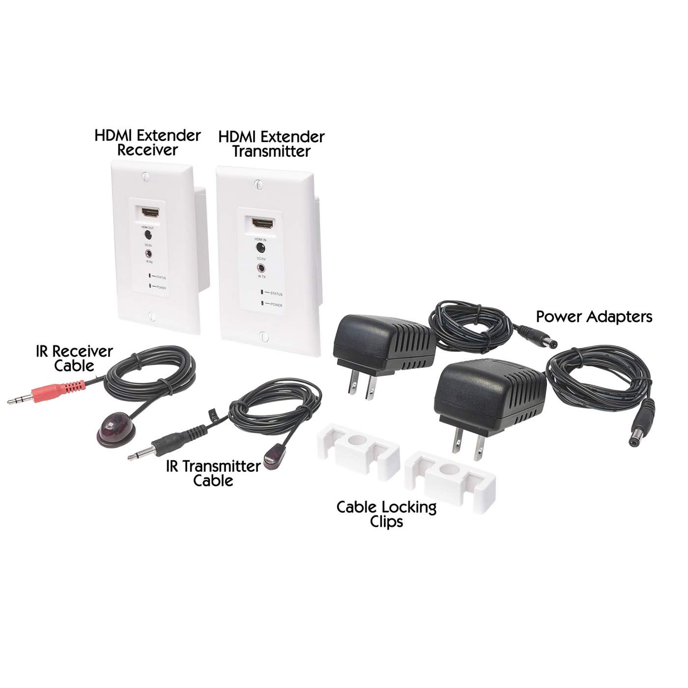 1080p HDMI over Ethernet Extender Wallplate Kit Image 8