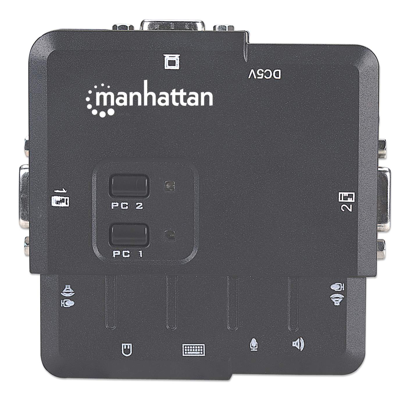 Manhattan 2-Port Compact KVM Switch (151252)